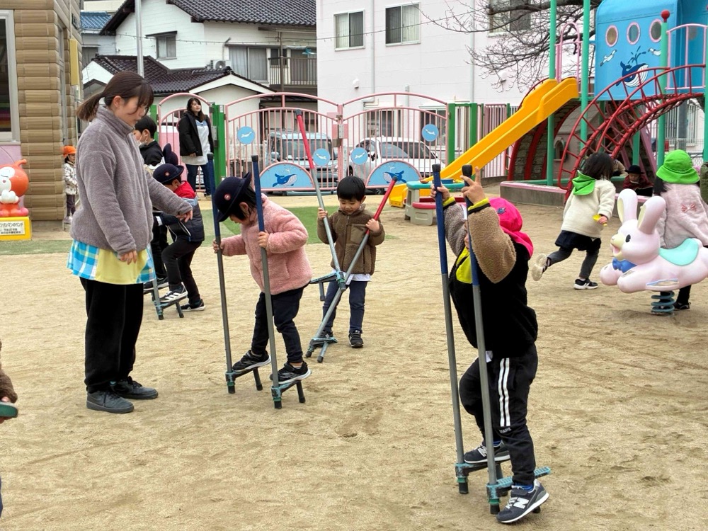 園児と先生のかかわり