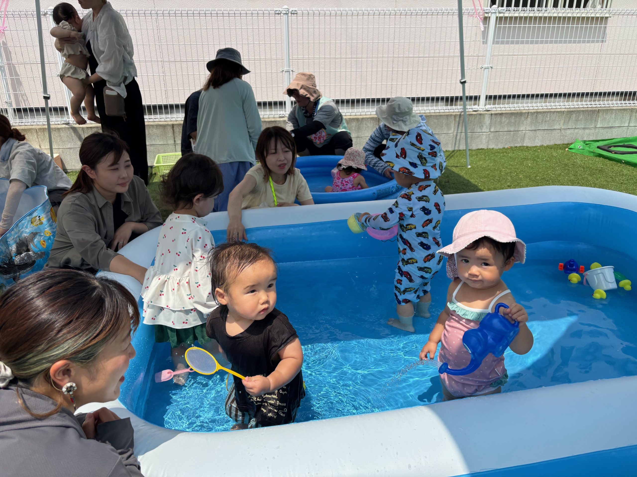 水あそび！